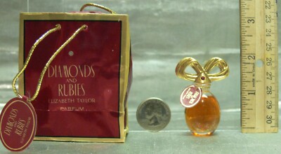 DIAMONDS AND RUBIES Parfum 0.12 0Z 3.7 ML RARE COLLECTIBLE MINI FRESH 