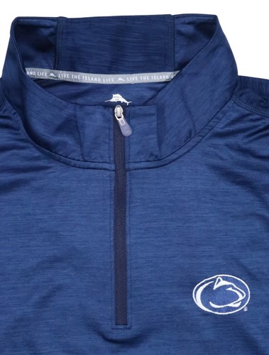 TOMMY BAHAMA islandzone DELRAY HALF ZIP PULLOVER XXL PENN STATE NITTANY LYONS LS - Picture 5 of 15