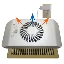Register Booster Fan Equalizer EZ8 Heating Air Conditioning Self Learning Tech