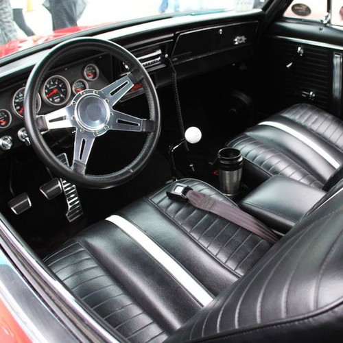 Chevy Truck 1967 - 1972 Standard 2pt BK Retractable Bench Seat Belt Kit - 3 Belt - Picture 6 of 8