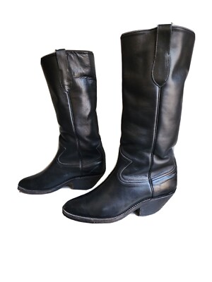 Slim Shaft! Custom Champion Black Boots 11D
