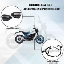"Hand Guard And Engine Guards Combo Pack" Fit For Royal Enfield Guerrilla 450