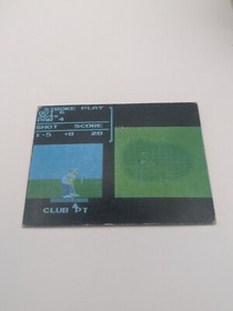 GOLF #41 Family Computer Card Menko Amada Famicom Konami Vintage 1985 Japan A5