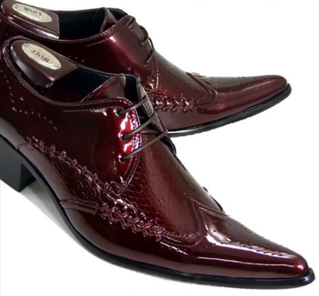 SAOLA Scarpe uomo intagliate business casual a punta festa parrucchiere oversize moda