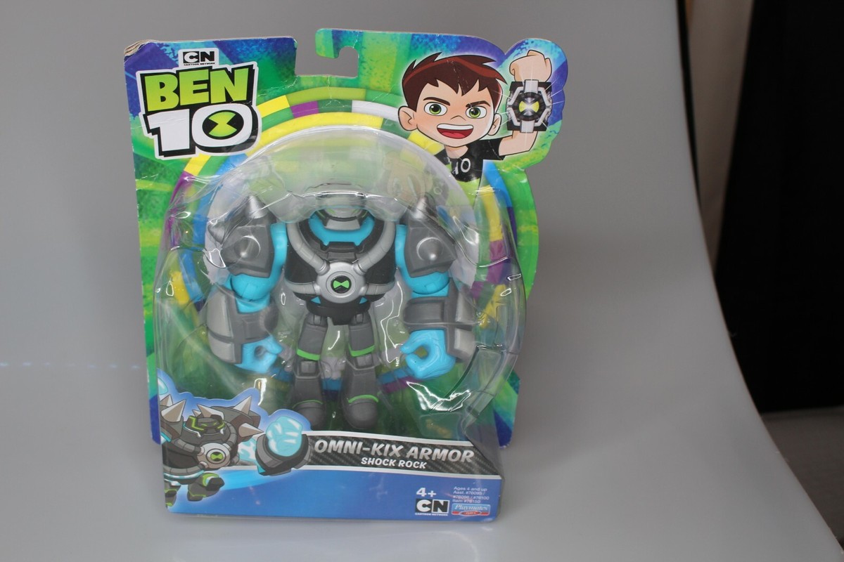 Ben 10 Omni-Kix Armor Shock Rock 5 Inch Figure New in