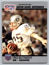 1990 Pro Set Super Bowl XXV Silver Anniversary - Fred Biletnikoff #45