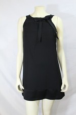 H & M women Little Black Party Dress w/Bow size 4 pre-owned