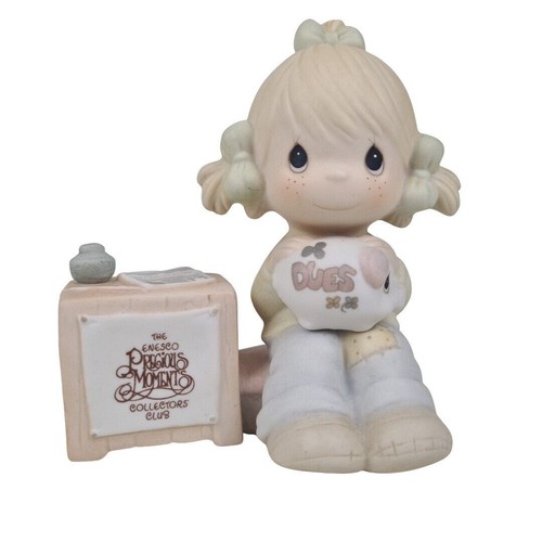 Precious Moments E-0404 "Join in on the Blessings" Symbol Of Membership Figure