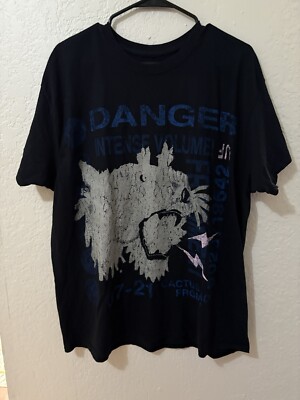 Cactus Jack Travis Scott Fragment Danger Black Short Sleeve Men s L