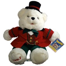 1993 Charles Dickens A Christmas Carol Plush white Teddy Bear