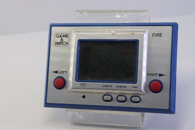 Nintendo Game & Watch Silver Fire RC-04 Made in Japan 1980