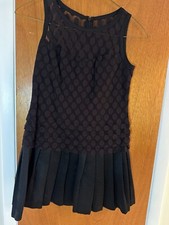 Ann Taylor Black Drop Waist Dress Size 4P
