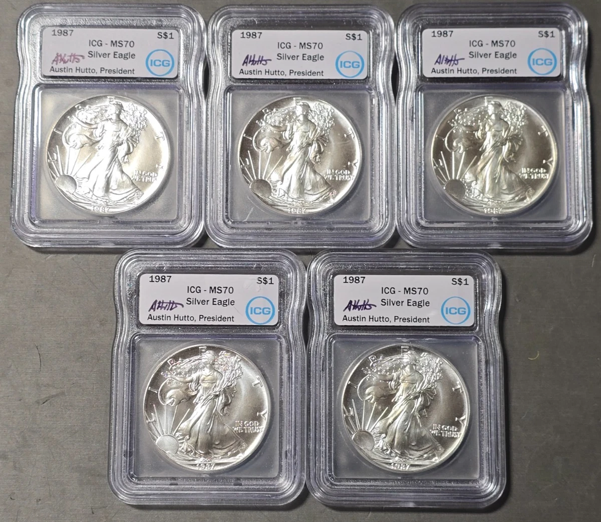 American Eagle MS 70 Graded 1987 Silver Bullion Coins for sale | eBay
