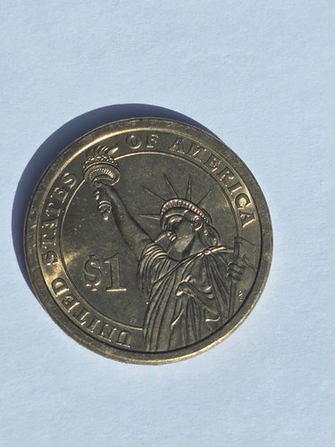 2007-P $1 John Adams Position A Presidential Dollar E PLURIBUS UNEM GOLD-RARE- - Picture 6 of 8
