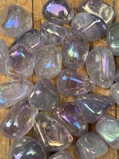 Amethyst Aura Tumblestone AAA+ Tranquility / Intuition / Wisdom