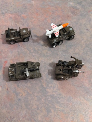 Micro Machines 1987 Galoob BMW R75 Tank rocket Jeep Lot USA Military - Picture 7 of 8