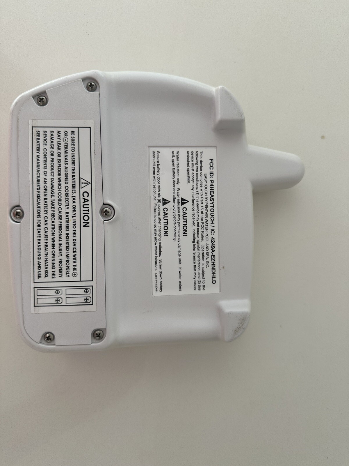 Wireless Remote, Pentair, EasyTouch, 8 Aux Falak Tayyeb Platinum