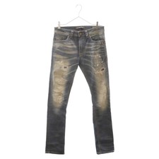 DIESEL 16AW THAVAR SLIM-SKINNY SLIM SKINNY JEANS DAMAGE PAINT DENIM PANTS Used
