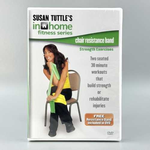 Susan Tuttle’s In Home Fitness Series Chair Resistance Band DVD Exercises NEW
