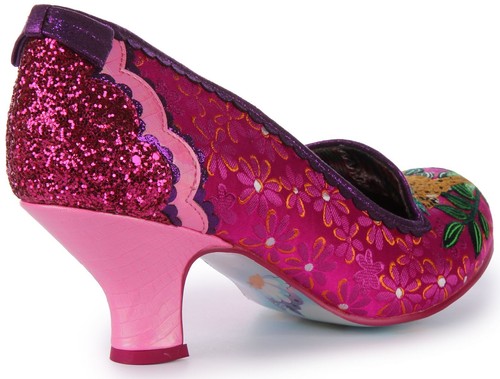 Irregular Choice 4136-106A Charmin Cheetah Party Womens Heels Pink UK 4 - 8 - Picture 3 of 6