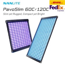 Nanlite PavoSlim 60C 120C RGBWW LED Panel Light for Studio Live Video Lighting