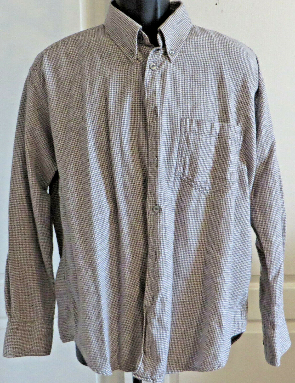 Camicia elegante uomo Yves Saint laurent con bottoni manica lunga XL 17 34 35