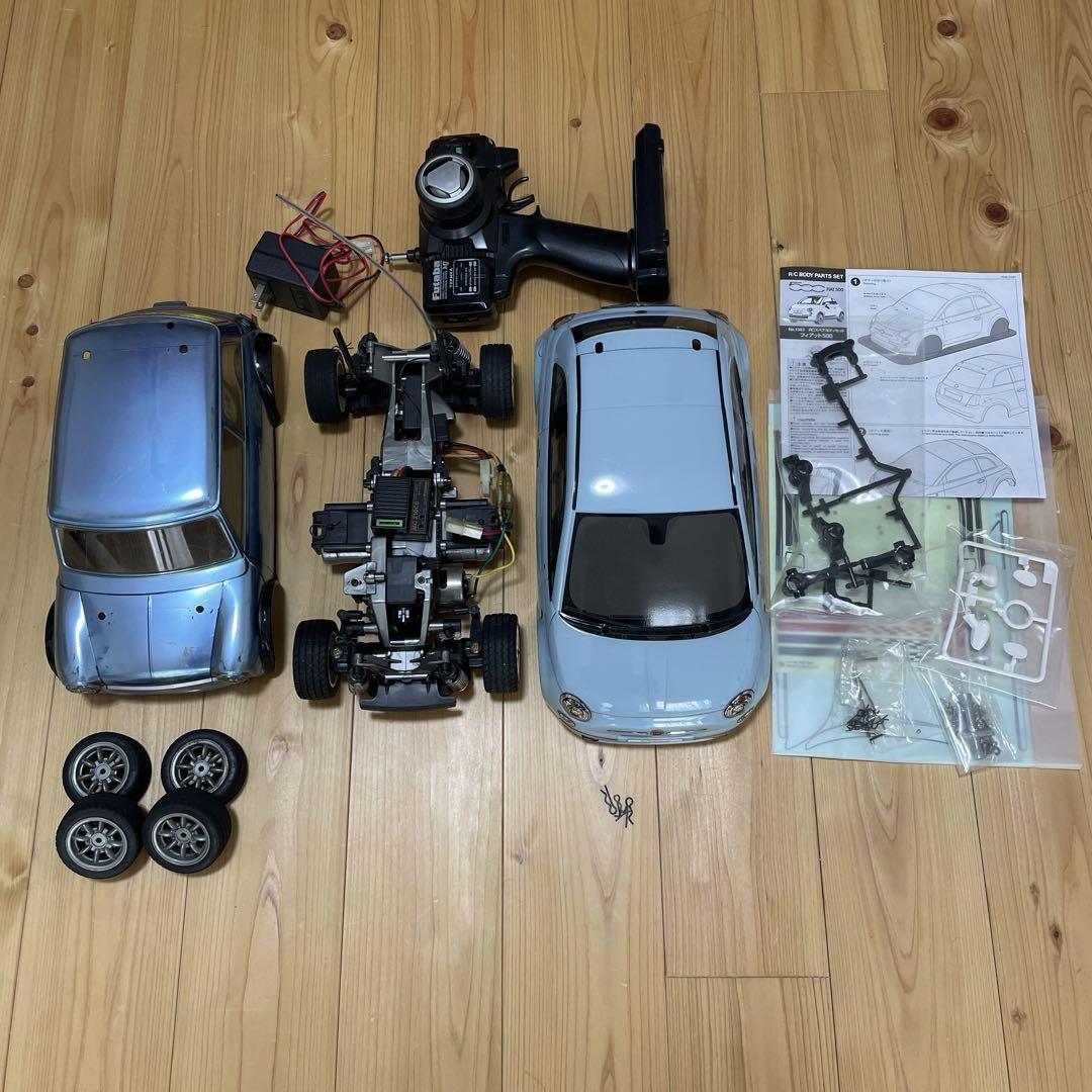 タミヤ RCカー FIAT 500 ミニクーパー　1/10 M03シャーシ タミヤ RCカー FIAT 500 ミニクーパー1/10 M03シャーシ