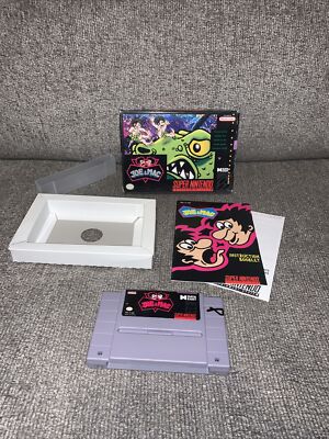Joe & Mac (Super Nintendo Entertainment System, 1992) W/ Box Manual Game