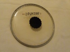 DRUMCRAFT 8" CLEAR, BLACK DOT BATTER HEAD - NOS