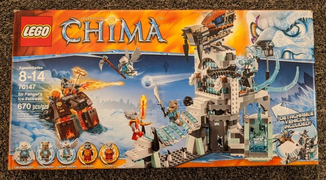 lego chima sir fangar's ice fortress