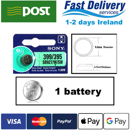 SR927SW SONY Alkaline Battery AG7 SR927W SR57 V399 D399 613 GP399 926E ...