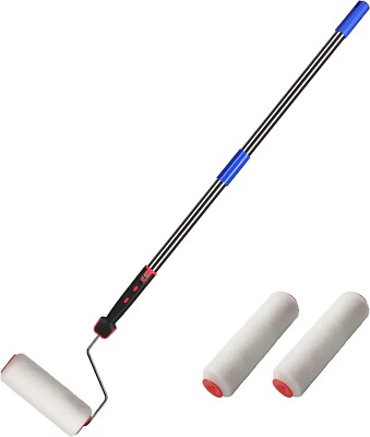 4 Fuß Edelstahl Pol Farbe Roller Pinsel Kit - Neue Spleißstange & Wandbürste
