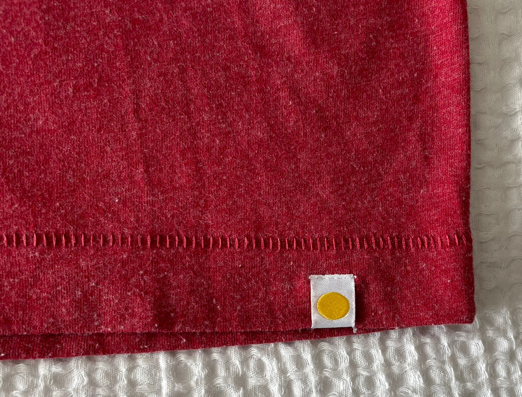 T shirt piccola Life Is Good da uomo maglietta fresca rosso lago fila barche montagna pesca S