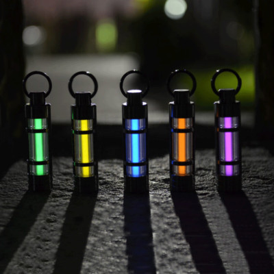 3x22.5mm Glass Tube w/ Titanium Enclosure Night Luminous 25 Years Lamp Tube 1pc 