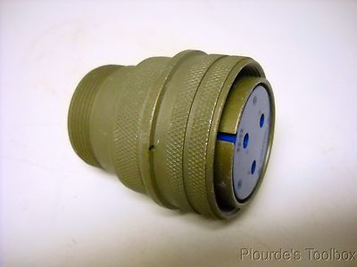 New Amphenol 3-P Female Straight MIL Cicrular Connector, Size 28, MS3106A28-3S