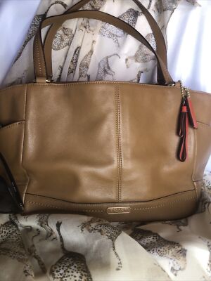 Coach Brown Pebbled Leather totebag F28284 | eBay