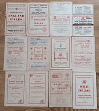 Wales Schools  Youth  Students Rugby Union Programmes 1946 - 2006