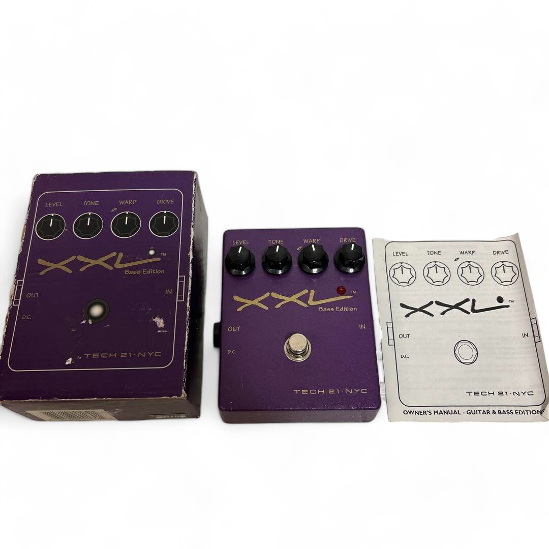 TECH21 XXL Distortion Bass Edition Effects Pedal Purple Used