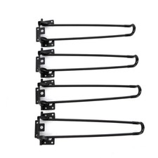 13.85" H Universal Hairpin Table Legs Heavy Duty Metal Coffee Table Legs 4pcs