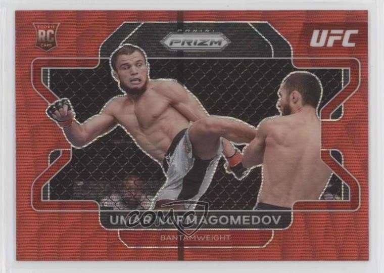 2022 Panini Prizm UFC Ruby Wave Prizm Umar Nurmagomedov #32 Rookie RC