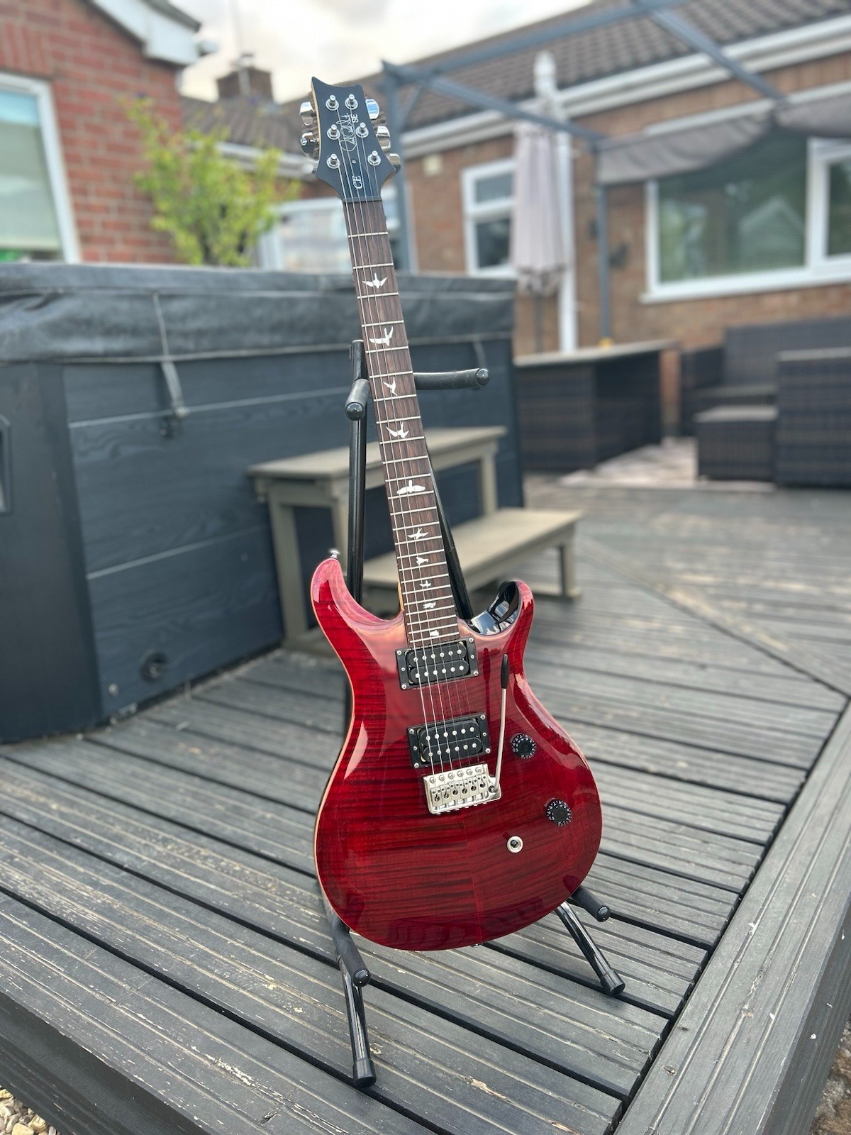 PRS SE CE24 Electric Guitar - Black Cherry