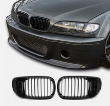 K�hlergrill Einzelsteg Gl�nzend Nieren Grill F�r BMW 3ER E46 Limo Touring 01-05