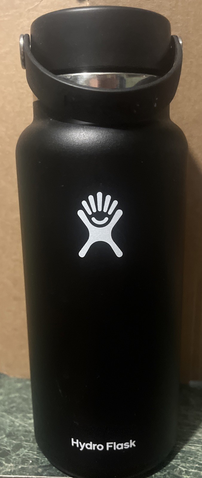 32oz Widemouth With Flex Cap Black With Uline Logo Brand New