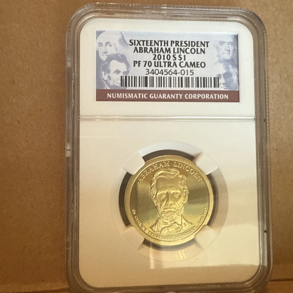 2010-S ABRAHAM LINCOLN NGC PF70 ULTRA CAMEO DOLLAR PROOF COIN - Image 3 of 4