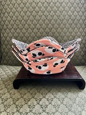 Panda Bowl Cozy Microwave Safe Set Of 3. Also For Ice Cream. Panda Print