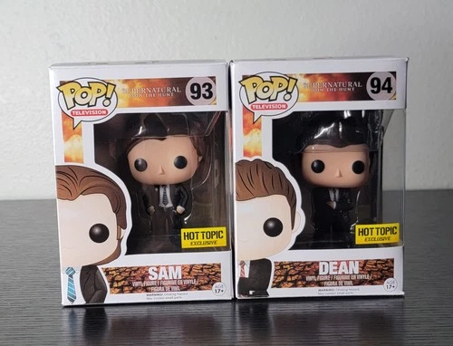 🔥Funko Pop! Supernatural Lot: Sam #93 & Dean #94 In FBI Disguise Hot Topic!🔥