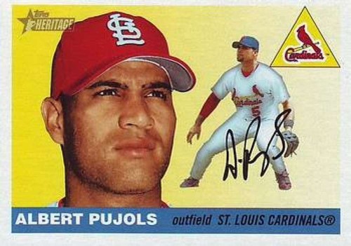 Albert Pujols [New Cardinals Logo] #200 2004 Topps Heritage card