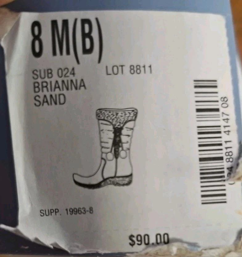 St John's Bay Faux Fur Trim Brown Suede Boots Sz 8 M (B) Brown Pom Poms **READ - Image 3 of 4