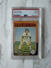 Topps 1975 Robin Yount #223 Rookie PSA 4 Milwaukee Brewers Baseball Card