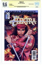 Elektra #3A Horn Uncensored 1st Printing CBCS 9.6 Verified Sig 2001